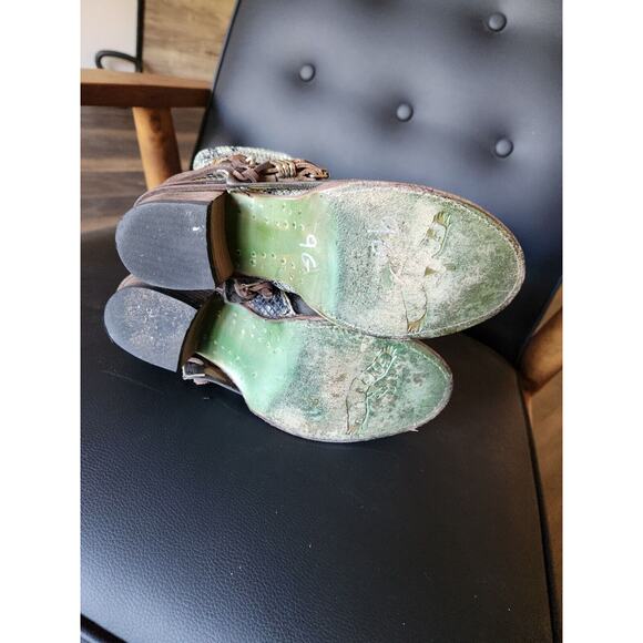 Free Bird Women's Booties Crue Grey Distressed Multicolor Size 7 - Picture 10 of 10